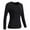 Black, variant on jovati Black Long Sleeve Body Suit Woman Back Intelligent Fever Knitted Keep Warm Long Sleeve Heating Underwear Blouse Tops Black Long Sleeve Tops
