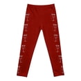 thumbnail image 5 of Toddler Girl Pants Fashion Print Tapered Athletic Jogger Pants Stretchable Long Leggings Size 3-4T ,Red, 5 of 5