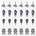 thumbnail image 1 of 24 hojas de tatuajes temporales para niños, mujeres y hombres, pegatinas de tatuajes para niños y niñas, 1 of 6