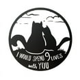 thumbnail image 2 of SPOORYYO Nine Lives Cat Silhouette Metal Garden Decoration - Rust-Resistant Iron Art for Outdoor and Indoor Settings, 2 of 6