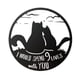 thumbnail image 2 of RKSTN Wall Sticker Nine Lives I Like To Spend Nine Lives With You Iron Metal Home Decoration, 2 of 6