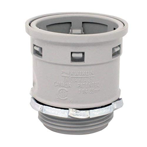 IPEX 189681 PVC Gray Male Threaded Connector with Locknuts 1-1/2 Inch Kwikon