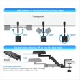 thumbnail image 4 of Metal Adjustable Arm Rest Wrist Support Extended Mouse Pad Armrest for Computer Ergonomic Hand Comfort Black,1 x Aluminum bracket,Black, 4 of 5