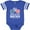 Football Blue and White, variant on Inktastic All American Brother USA Parade Boys Baby Bodysuit
