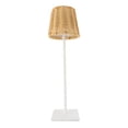 thumbnail image 1 of Lámpara De Mesa LED Inalámbrica, 120 Lm Lámpara De Mesa De Ratán De Touch Tácteo De 120 Lm, Luz De La Noche De La Noche Recargable Para La Sala De Estar Bar De Dormitorio, 1 of 7