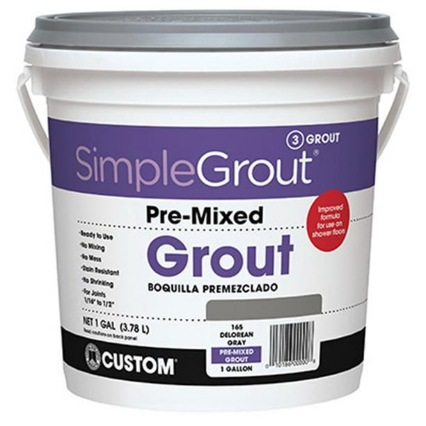 Building Products PMG0912 Gallon, PreMixed Grout, Natural Gray