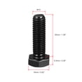 thumbnail image 2 of M10x35mm Hex Bolts Grade 8.8 Carbon Steel Black 15 Pack, 2 of 4