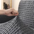 thumbnail image 3 of Dowbom Super Stretch Sofa Slipcover,Furniture Protector for 3 Cushion Couch All-inclusive Thicken Universal Non-slip Washable Couch Cover Elastic Sofa Cover for Living Room-2 Seater(145-185cm)-K, 3 of 8