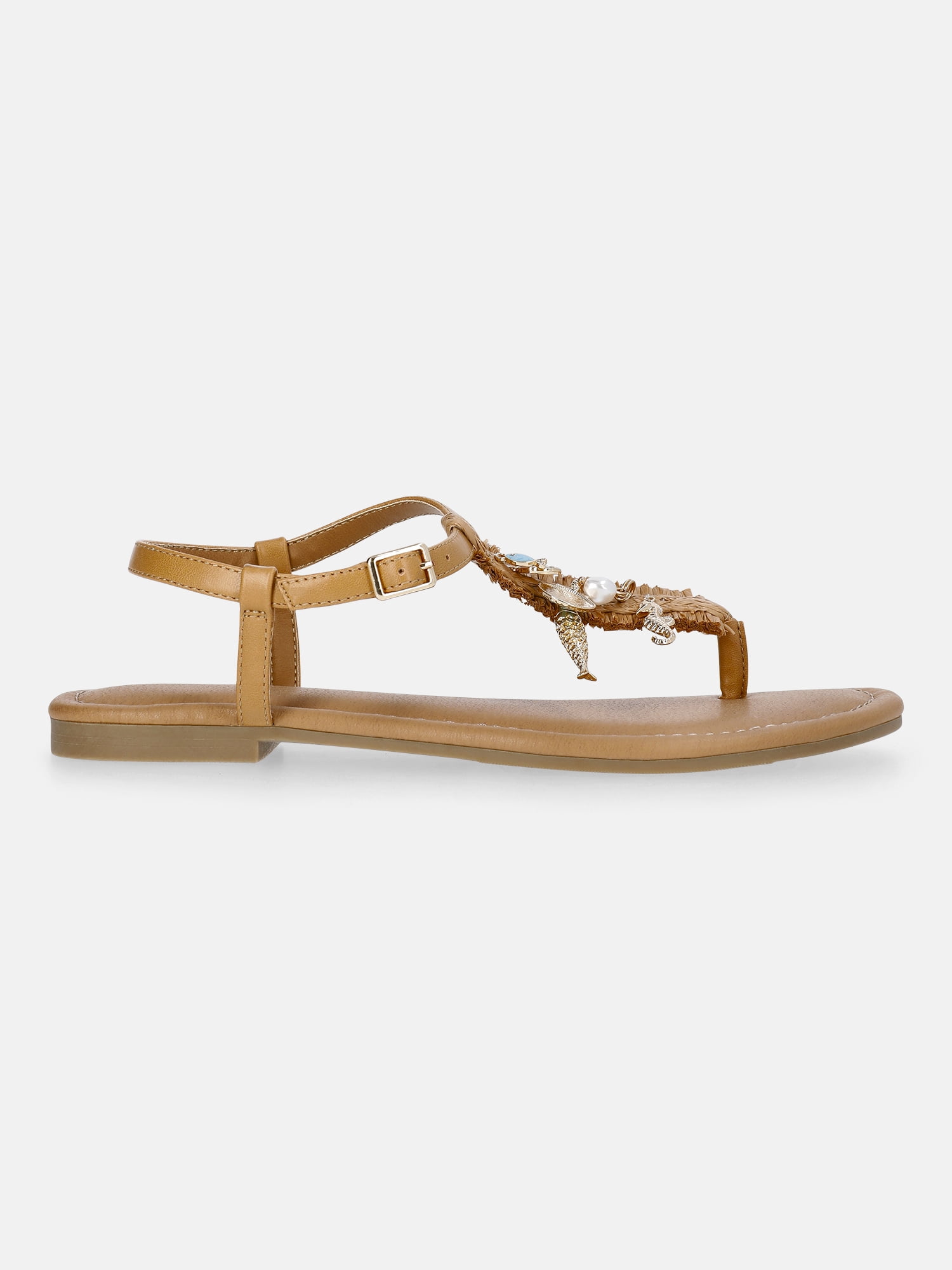 Time and Tru Women's Shell Thong Sandal