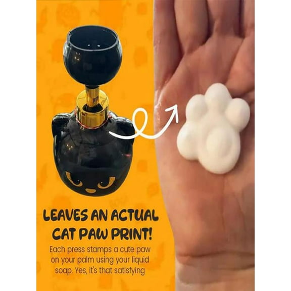 16 OZ Cute Cat Foam Soap Dispenser Cat Pawprint Soap Cats Soaps Foam Dispenser Creates Shaped Foaming Hand Dispensers Cats Pawprint Soaps