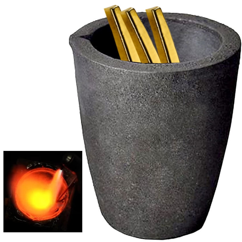 Nelyrho #15 (44lbs-20kg) Large Clay Graphite Crucible for Metal Melting  Casting Refining Gold Silver Copper Brass Aluminum