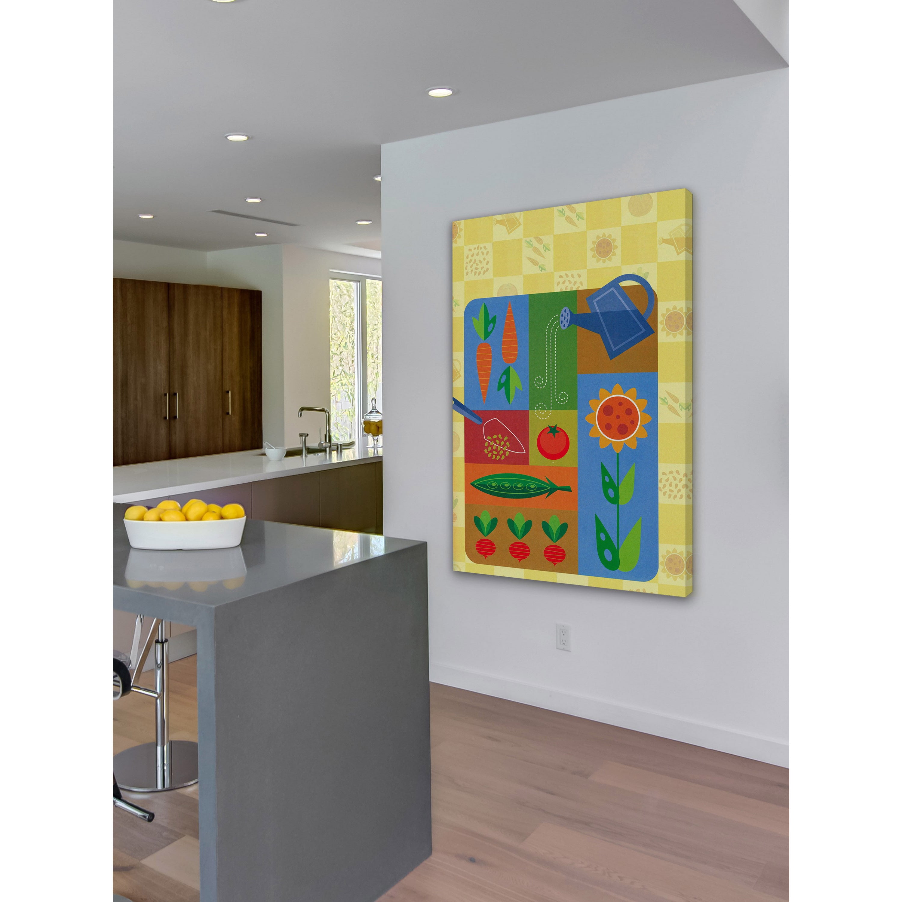 Marmont Hill "Gardening" by Curtis Painting Print on Canvas