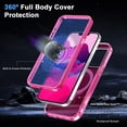 thumbnail image 5 of ChicShell Compatible with iPhone 16 Pro Max Case,Magnetic Wireless Charging Full Body Rugged Case with Built-in Touch Sensitive Anti-Scratch Screen Protector - Rose, 5 of 6