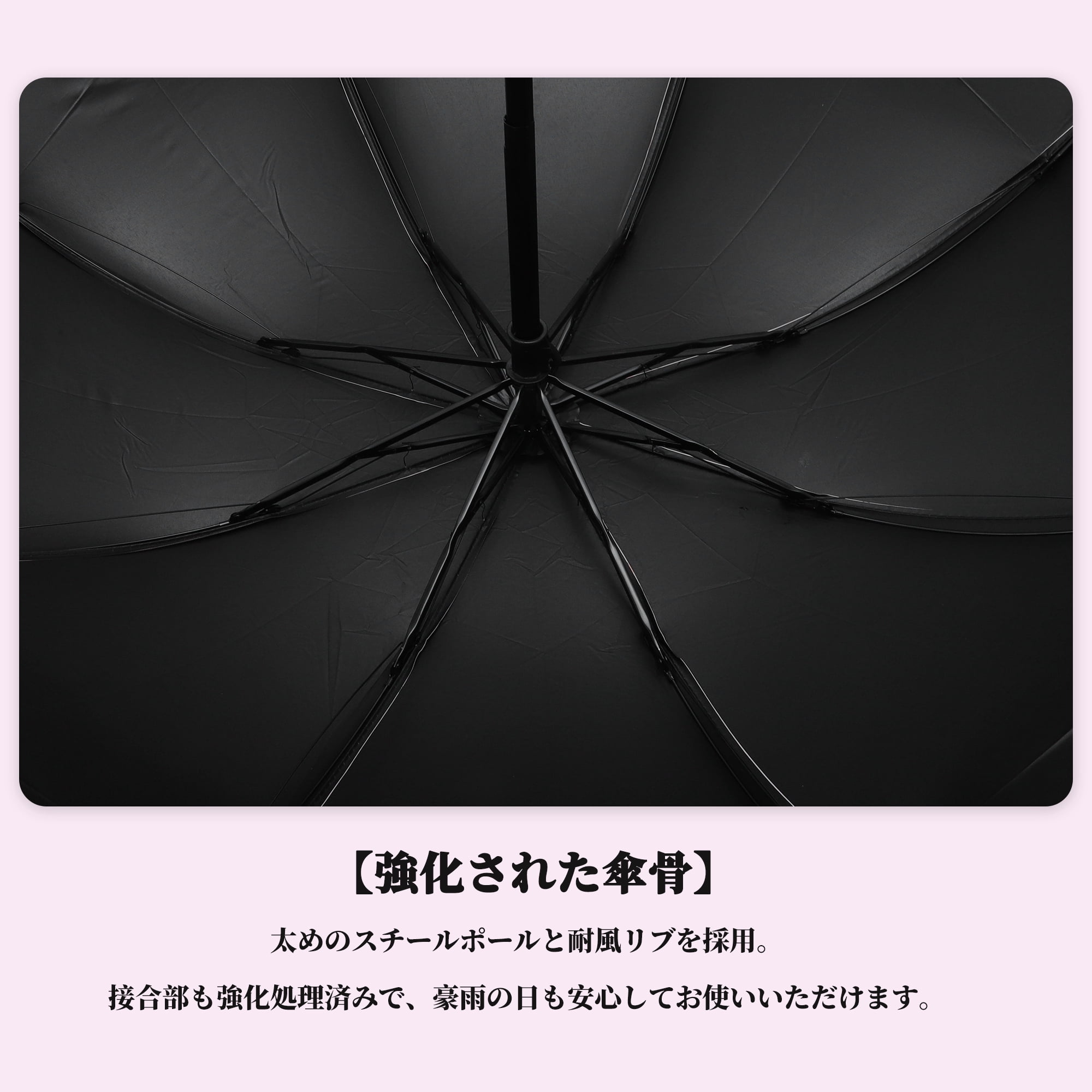 Unique Bargains Portable Manual Open Close Rain Umbrella Pink