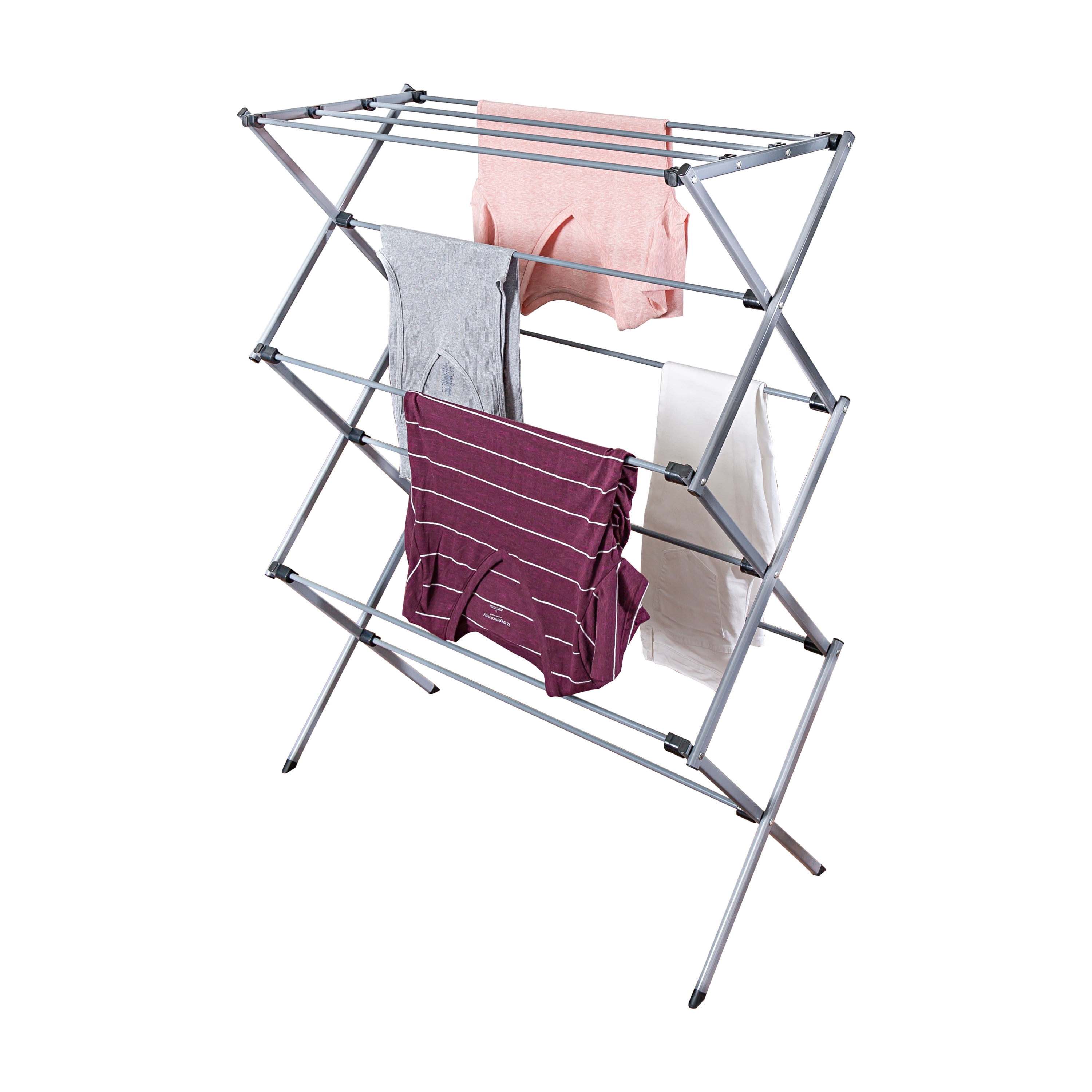 Mainstays Silver Deluxe Knockdown Metal Drying Rack