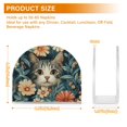 thumbnail image 4 of Yayeee Napkin Holder for Table Set of 2 Kitchen Paper Tissue Organization, Flowers Cat, 4 of 8