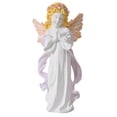 thumbnail image 1 of Escultura de resina de niña de oración, figuras de querubín, obras de arte, decoraciones, figura de ángel rezando Violeta7.2x5.5x14.8cm, 1 of 9