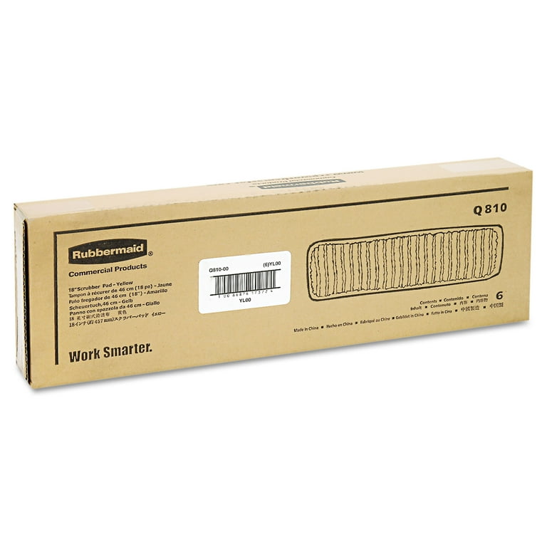 Microfiber Scrubber Pad, Vertical Polyprolene Stripes, 18 Microfiber Scrubber Pad, Vertical Polyprolene Stripes, 18