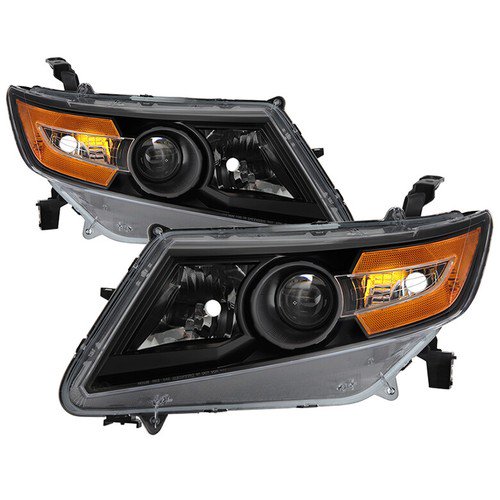 Fit 11-15 Odyssey Black Housing Replacement Headlights LX EX Touring EX-L SE