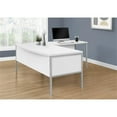 thumbnail image 3 of Pemberly Row Computer Desk 72"L Commercial Grade File Drawer in White and Silver, 3 of 5