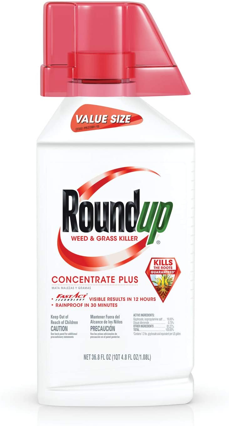 Roundup Weed Grass Killer Concentrate Plus 36 8 Oz Walmart Com