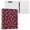 Burgundy Polka Dot, variant on Hard Shell Ring Binder With Clip Holds 200 Sheets Office Home Organization Burgundy Polka Dot
