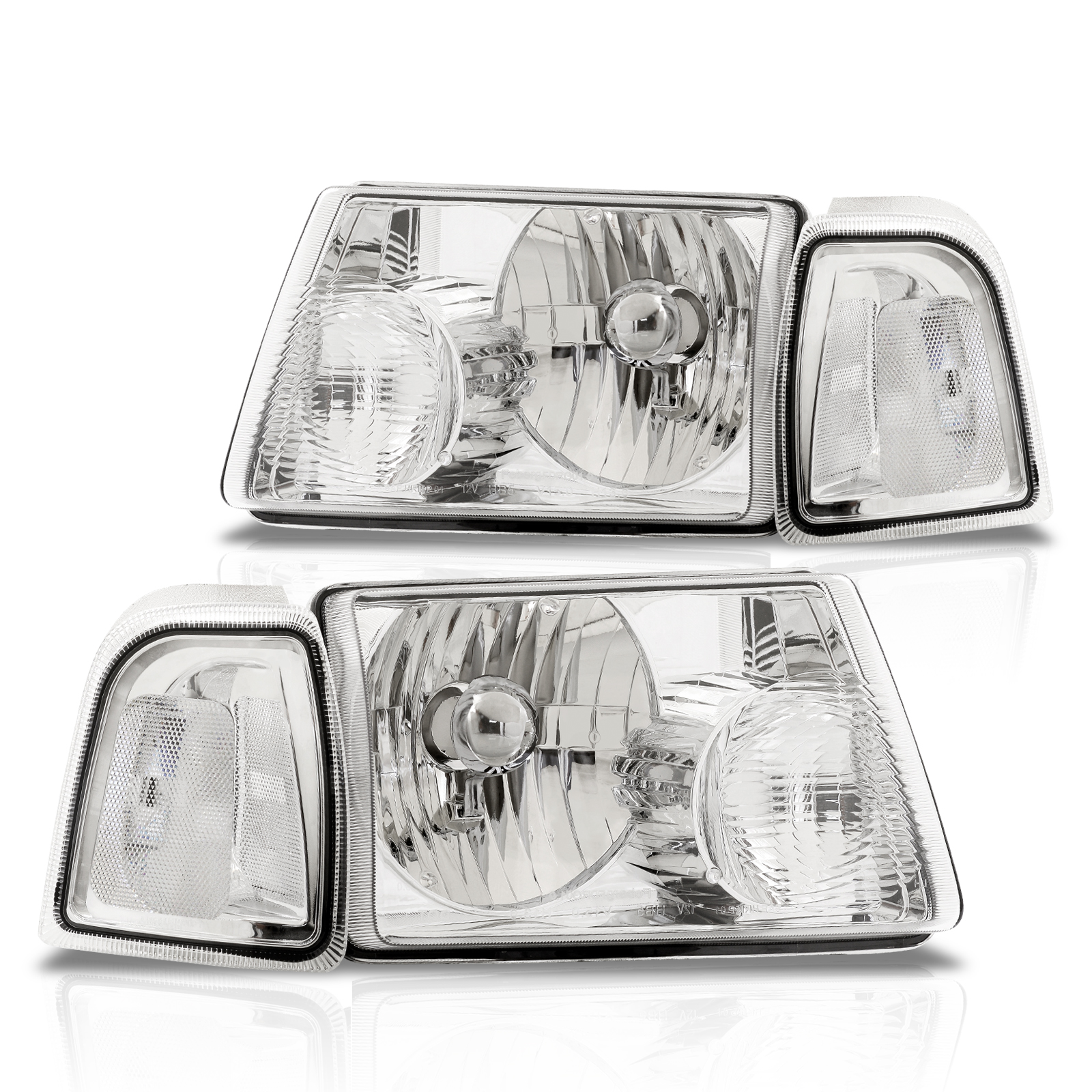DOT/SAE Certified Fog Lights For 2004-2005 Ford Ranger (Pair) – Clear Lens, Halogen