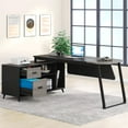 thumbnail image 5 of 70.8 Inch Large L Shaped Executive Desk with File Cabinet, 5 of 5