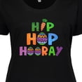 thumbnail image 4 of Inktastic Easter Hip Hop Hooray with Eggs and Carrot Women's Plus Size T-Shirt, 4 of 5
