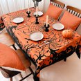 thumbnail image 5 of karymi New Halloween Tablecloth Web Pumpkin Tablecloth Holiday Table Cloth Printed Flower Tea Table Decorative Tablecloth Mens Gifts, 5 of 9