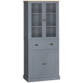 thumbnail image 2 of HOMCOM Kitchen Pantry, 5-Tier Storage Cabinet with Shelves, Grey, 2 of 9