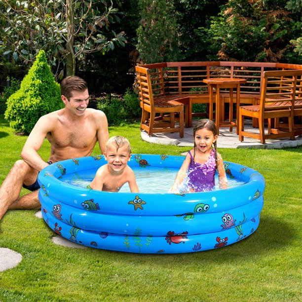 51" Inflatable Kiddie Pool,Inflatable Play Center Kids Pool