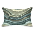 thumbnail image 3 of Abstract Layered Wavy Pattern Soft Plush Pillow Cover, Zippered Design, Comfortable for Bedroom and Sofa, 3 of 9