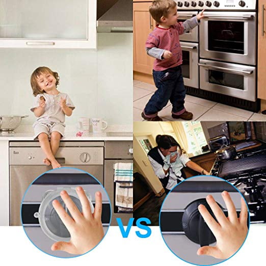 2X Baby Kid Safety Kitchen Oven Stove Gas Range Control Switch Knob Lock Cover S 