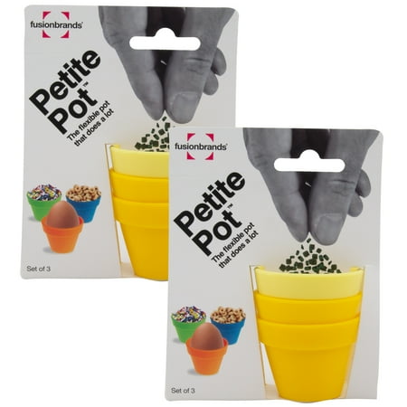 - Fusionbrands (6 Pack) Mini Silicone Petite Pots for Baking Food Prep Serving Silicone Mold Storage Containers
