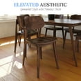 thumbnail image 3 of Emma + Oliver Set of 2 Solid Wood Dining Chairs with Curved Oval Backrests in Antique Copper, 3 of 10