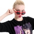 thumbnail image 1 of Gafas de Sol de Labios Rojos Divertidos Y Gafas de Los años 70 con Barba Grande para Fiestas, Accesorios para Fotos, Paquete de 2 Macarena gafas de sol de fiesta de novedad, 1 of 8