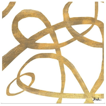 - Great BIG Canvas | Rolled Patricia Pinto Poster Print entitled Golden Swirls Square II