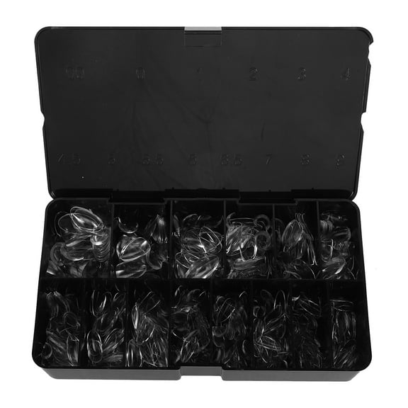 PBPBOX 600Pcs Short Nail Tips Almond Press On Nails Transparent ABS For Nail Extension Home Use