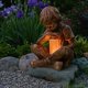thumbnail image 5 of Glimpses Of God Boy Estatua Luz Solar Resina Decoración Durable Robusto Jardín Decoración Estatua, 5 of 6