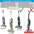 thumbnail image 3 of for Bissell CrossWave Pet Pro 2306A CrossWave 1785 Series Replacement Parts 4 Pack 2460 Multi-Surface Pet Pro Cleaner Brush Rolls Tangle-Free+4 Pack 1866 Vacuum Filters Part 1613568 1608684, 3 of 8