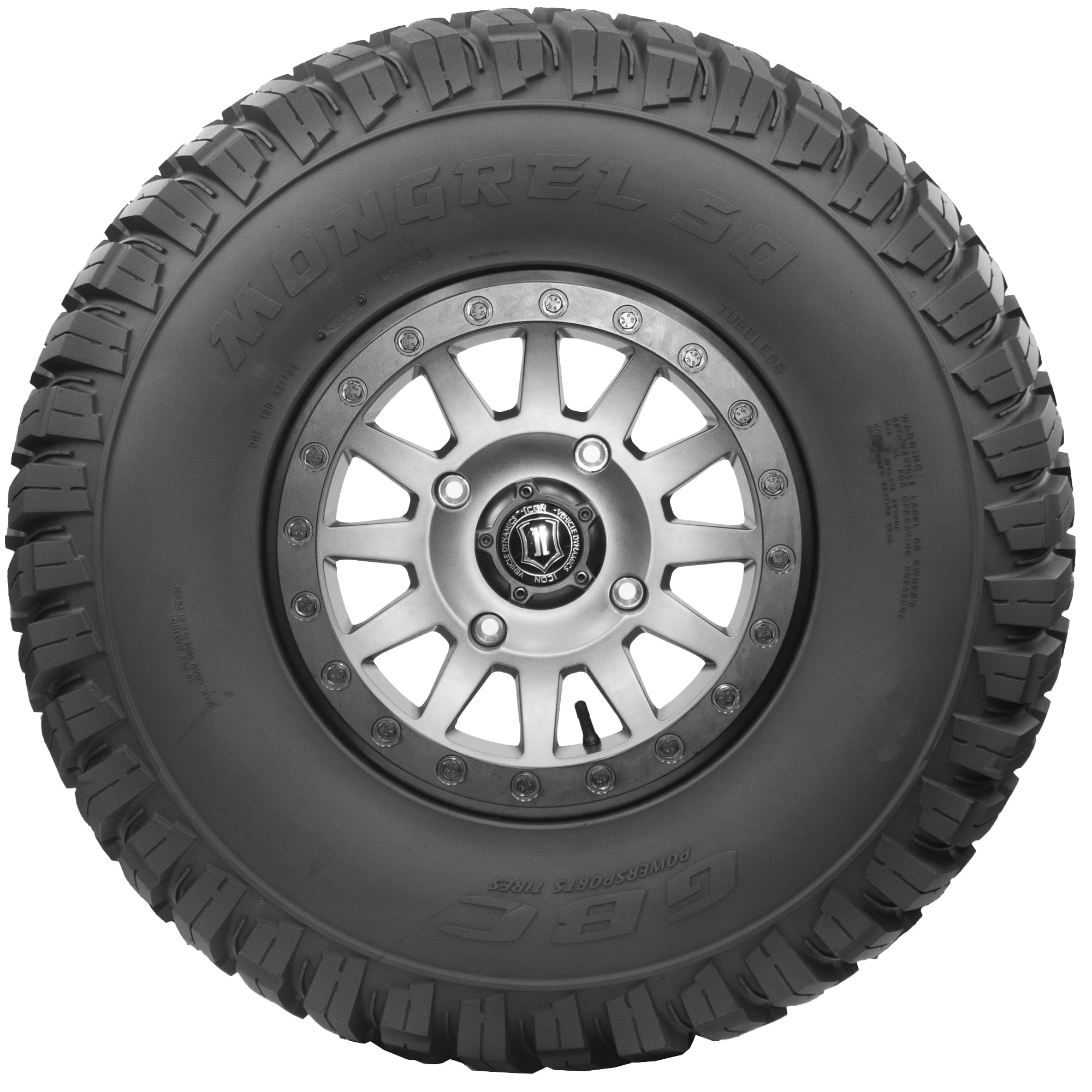 GBC Mongrel SQ 37X9.50R17 10-Ply Rated SXS/UTV Tire (Tire Only)