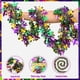 thumbnail image 5 of Guirnaldas y cintas decorativas para fiestas de carnaval | Guirnalda de papel crepé para fondo fotográfico | Espirales colgantes para decoración de mesa, 5 of 8