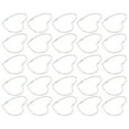 thumbnail image 4 of 30Pcs Hollow Frame Pendants Copper Jewelry Accessories for DIY Crafts Earring Necklace MakingSilver Heart, 4 of 14
