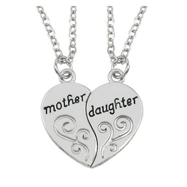 Clearance! Mother's Day Gifts Moocorvic Jewelry & Fashion Necklace Mother Daughter Heart Necklace Women Love Mom Mother's Day Gift For Mother Gift