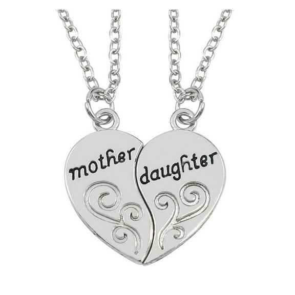 Christmas Gifts Moocorvic Necklace Mother Daughter Heart Necklace Women Love Mom Christmas Gifts Gift For Mother Gift