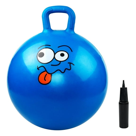 PLAYZAP Hopper Ball, Bouncing Ball for Kids, 18 Inches Jumping Ball Hoppity Hop Ball Toys, Sit and Bouncy Ball with Handle for Boys and Girls Gifts