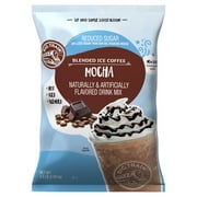 Big Train Reduced Sugar Mocha Blended Ice Coffee Beverage Mix, 3.5 lb