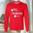 thumbnail image 6 of Feancey Big and Tall T Shirts for Men Yes I'm Still Cold Print Graphic Tees Crew Neck Casual Long Sleeve Tshirt Cool Streetwear Tee Shirt Red 5XL, 6 of 6