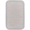 thumbnail image 1 of Rhody Rug CC48R036X060S 3 x 5 ft. Casual Comfort Silvermist Banded Braided Rug, Rectangle, 1 of 1